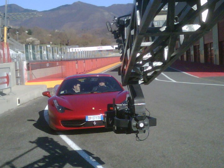 Riprese video per spot Ferrari F458 COCKPIT