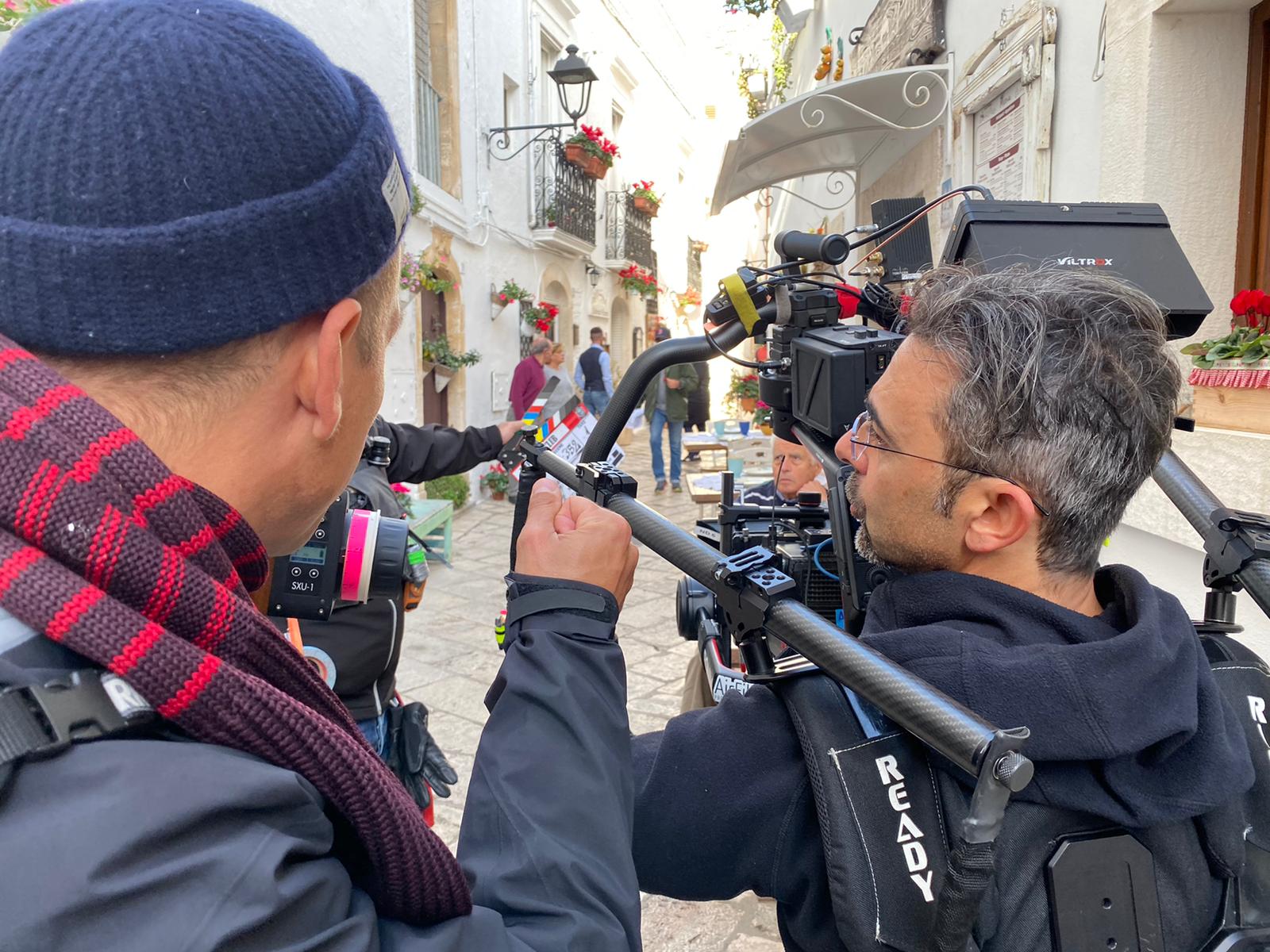 Sul set de 